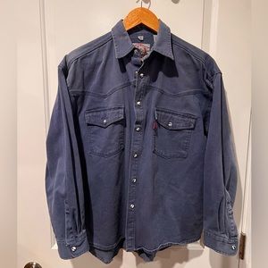 Vintage Western Style Over Shirt Cowboy Clasp Buttons